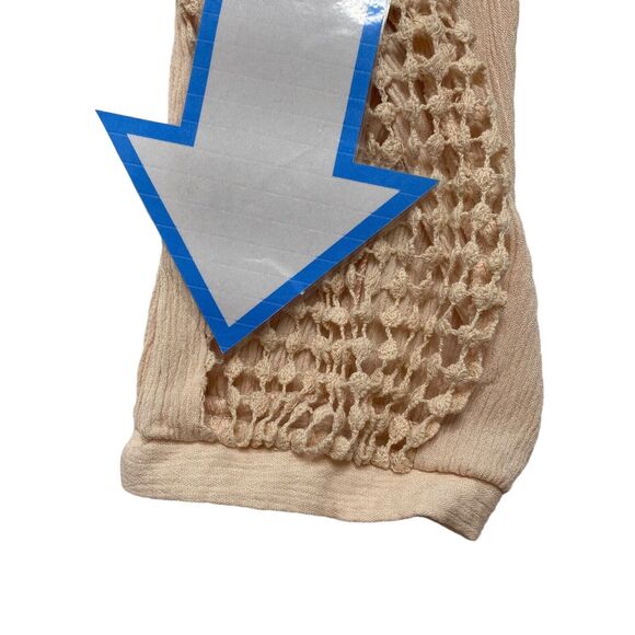 HEARTLOOM Crochet Pink Peasant Cottage Blouse Tunic Size Medium Boho Hippy - Picture 12 of 12